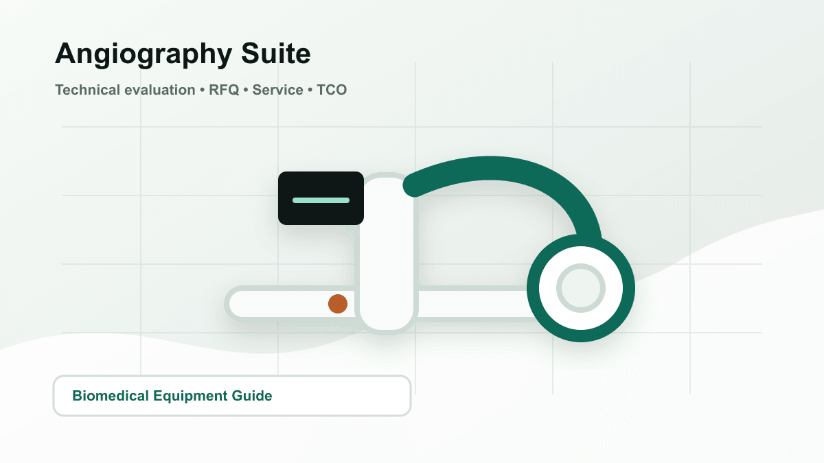 Hospital angiography and imaging procurement illustration