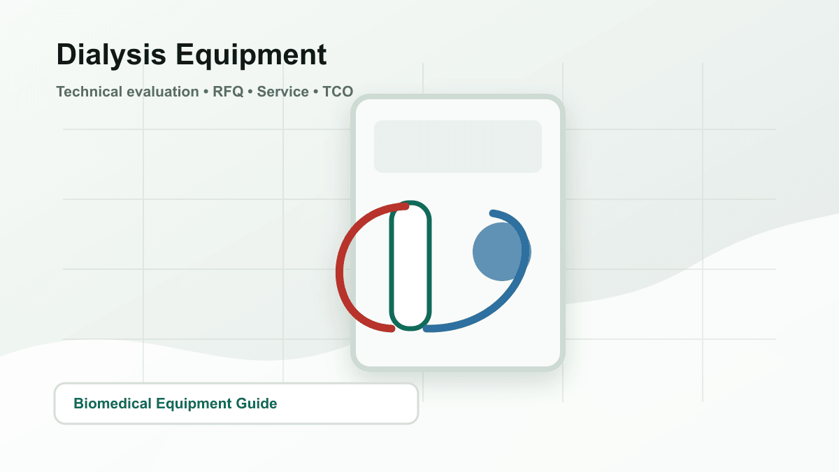 Dialysis machine procurement illustration
