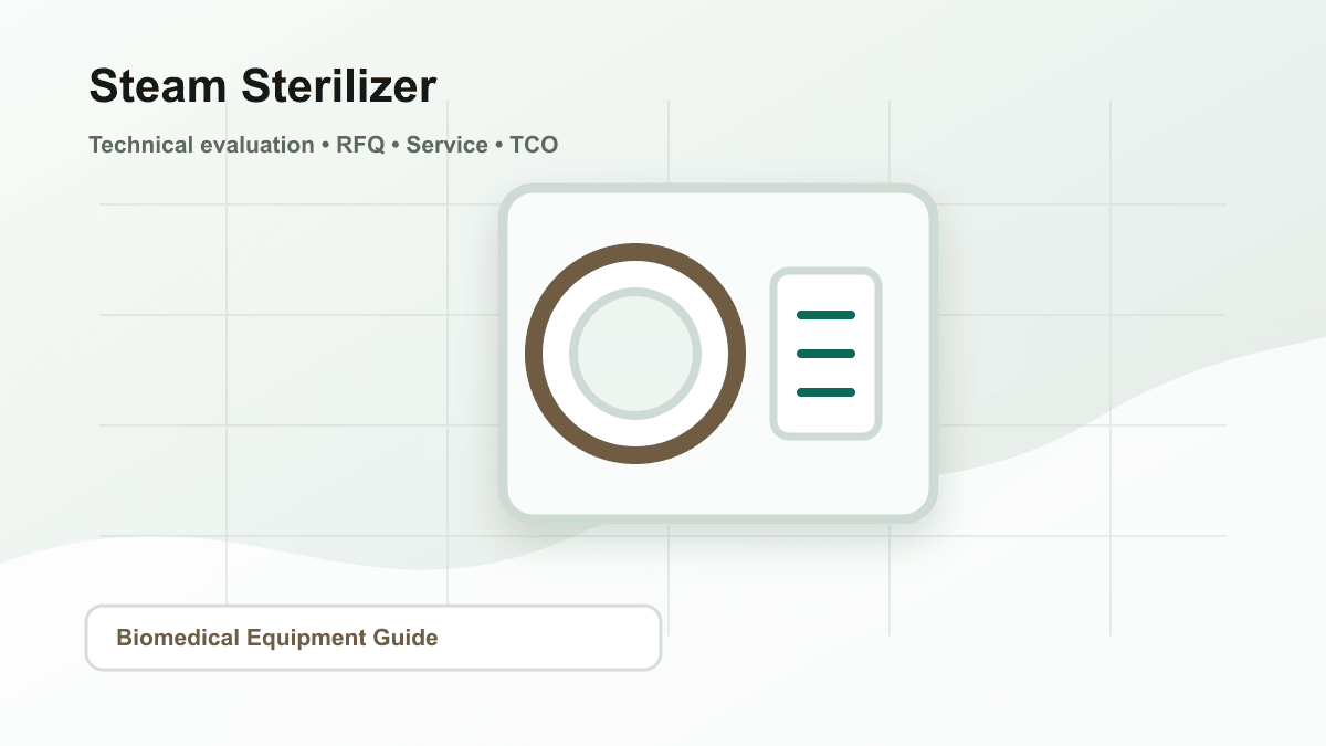 Steam sterilizer procurement illustration